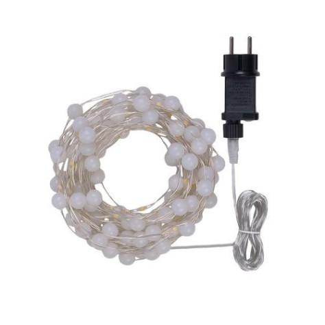 300 LED гирлянд мини сфери 10м - топло бяло, с таймер 300 LED гирлянд мини сфери 10м - топло бяло, с таймер