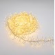 Премиум LED клъстър гирлянд 10м - 2400 LED топло бяло, с блясък