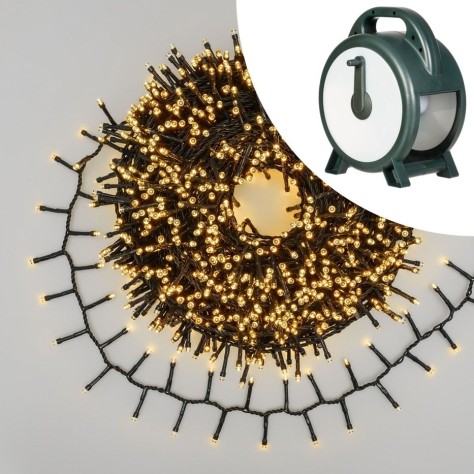 Професионален LED гирлянд 35м – 1750 LED, топло бяло, с макара Професионален LED гирлянд 35м – 1750 LED, топло бяло, с макара