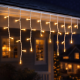 LED висулки Icicle – 3 м, топла бяла светлина, уютен ефект