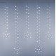 LED висулки със снежинки – 5м, ефектна коледна декорация LED висулки със снежинки – 5м, ефектна коледна декорация