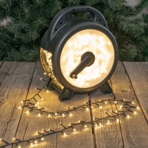 Професионален LED гирлянд 35м – 1750 LED, топло бяло, с макара