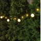 Соларен LED гирлянд 8m, 20 крушки – топло бяла светлина, с дистанционно и таймер