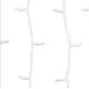 LED висулки Icicle – 3 м, топла бяла светлина, уютен ефект
